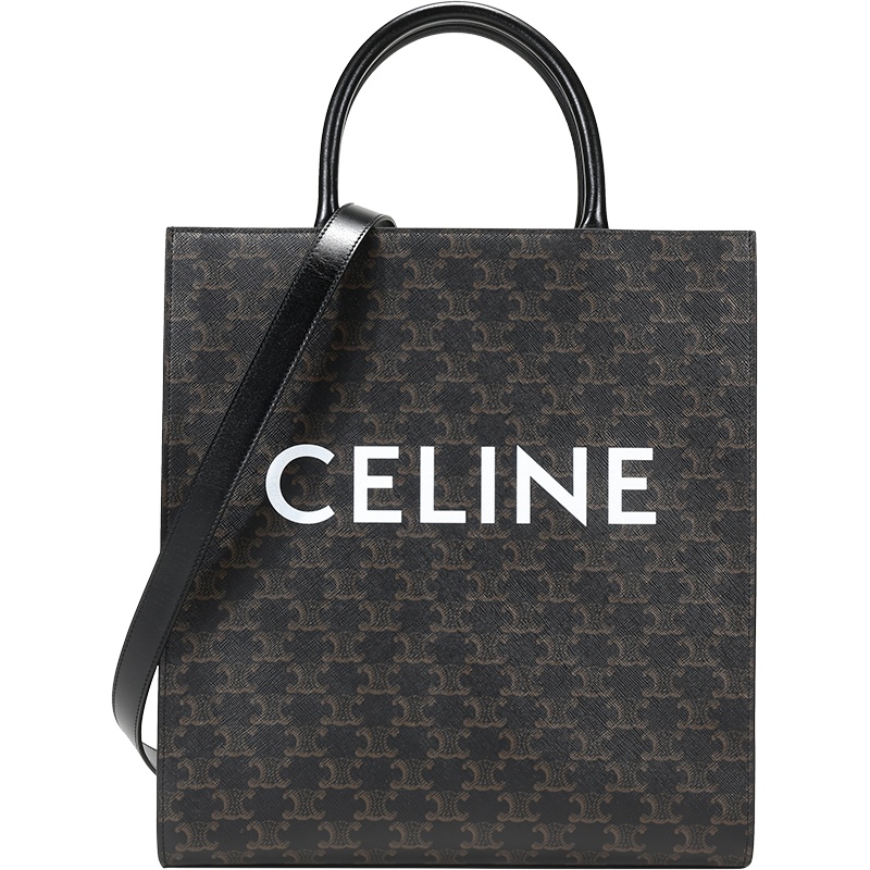 CELINE 赛琳 女士人造革/牛皮革CABAS竖款手提单肩包中号 194432CIM