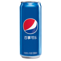 百事可乐 可乐型汽水(细长罐)330ml*6罐碳酸饮料