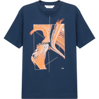 杰尼亚 Z ZEGNA 男士 棉质圆领短袖T恤 VW362 ZZ649G