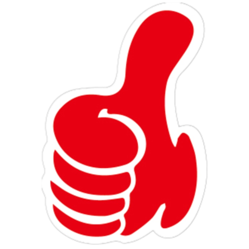 不干胶 奖励手势贴纸 小号/中号/大号/特大号 红/蓝/绿/橙/粉 多规格多颜色可选（一包装）