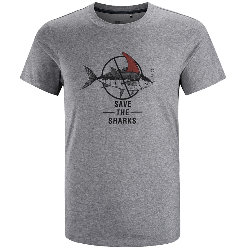 Kailas凯乐石户外运动男款旅行文化棉T恤(拒绝鱼翅)