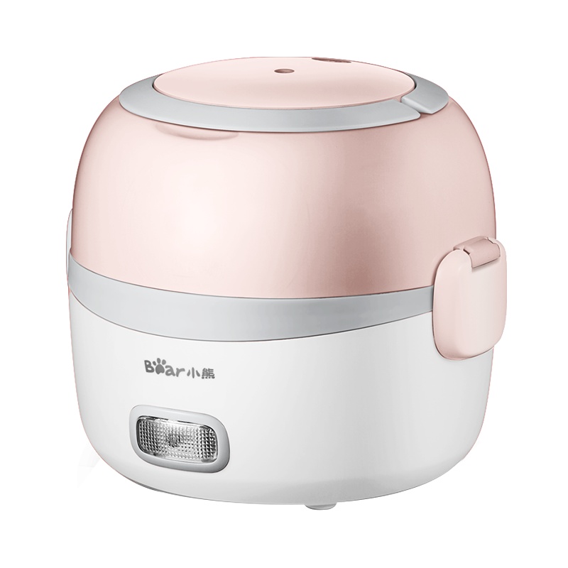 小熊(Bear)电热饭盒 DFH-B13E5 单层保温饭盒可插电加热上班族学生带饭神器可热饭蒸饭苏宁自营