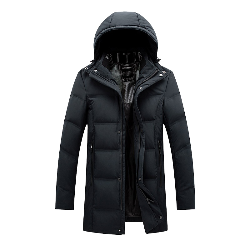 花花公子羽绒服男中老年爸爸装加大加厚加肥男士保暖外套