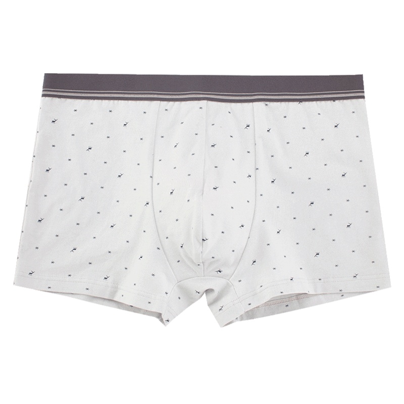 都市丽人【4条装3D立体裁剪】透气亲肤组合男士平角内裤ZK8A33