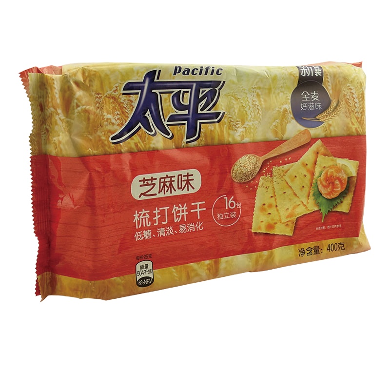 太平 梳打饼干(芝麻口味)400g/袋 饼干