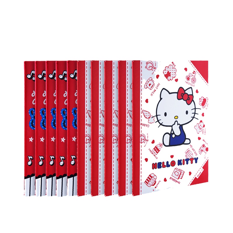广博(GuangBo)KT81004 记事本5本16K/40张hello Kitty猫软抄本 日记本 笔记本子缝线本