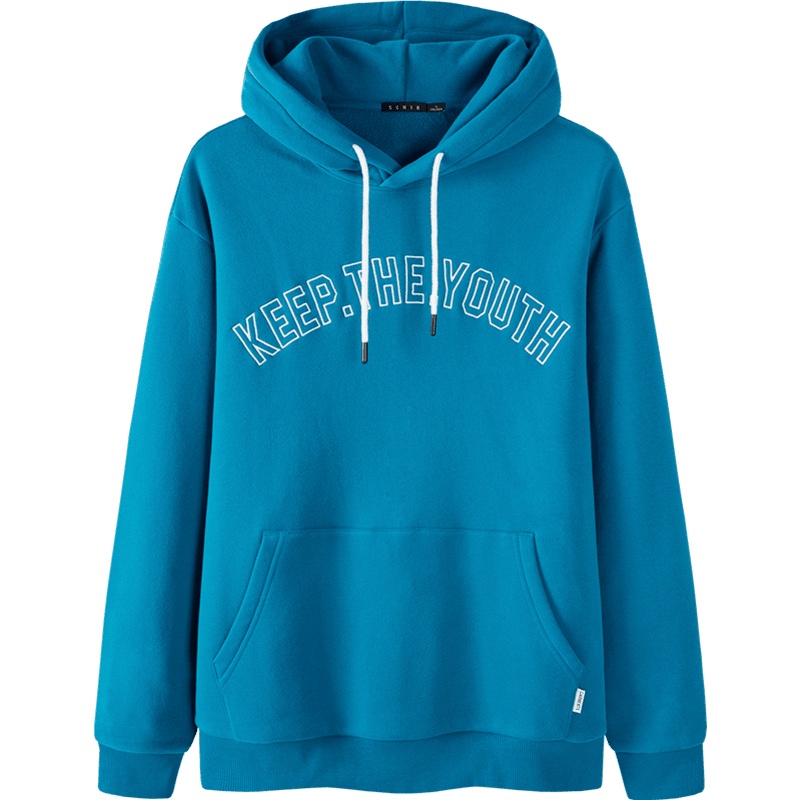 森马卫衣男装连帽秋冬装加绒情侣装外套宽松套头帽衫长袖潮流学生