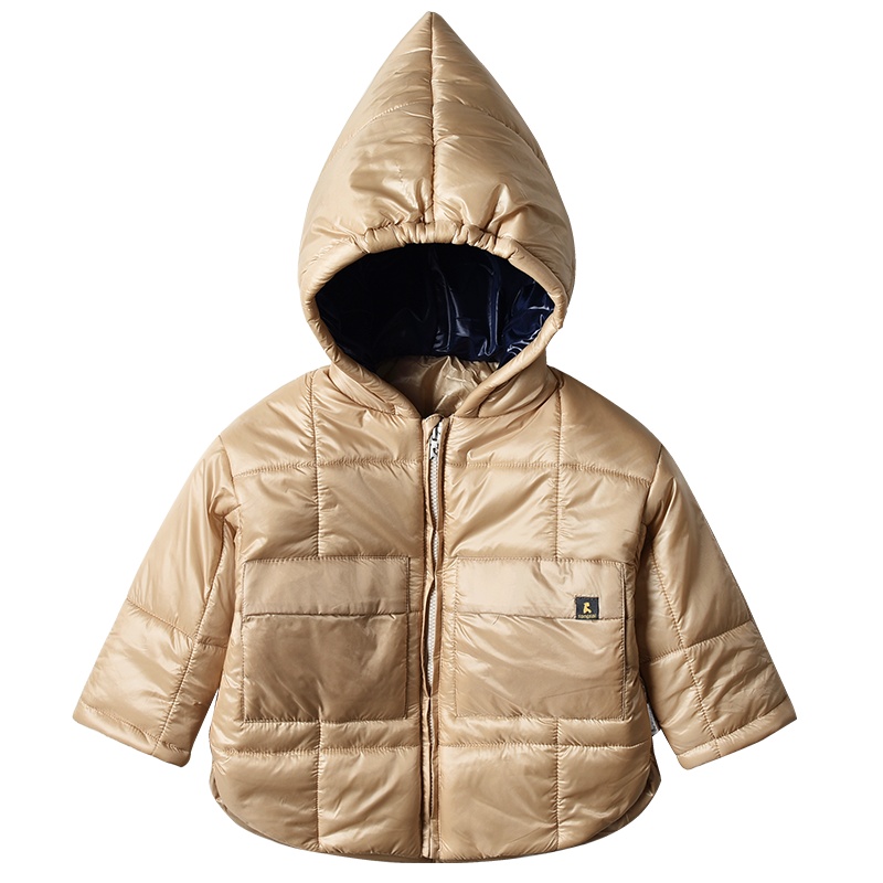 童泰19秋冬新款婴儿连帽外套1-4岁宝宝外出上衣婴儿连帽棉服