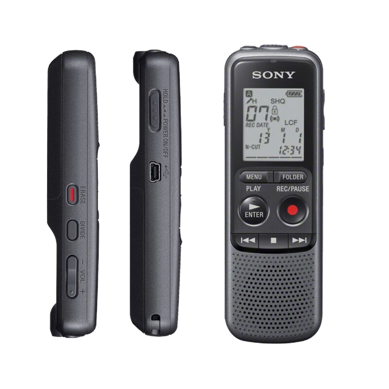 索尼（SONY） 4G 黑色 ICD-PX240 数码录音笔 迷你易携带