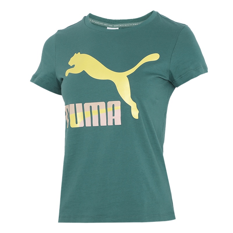 PUMA彪马短袖女2021夏季新款休闲透气半袖跑步运动T恤潮532282