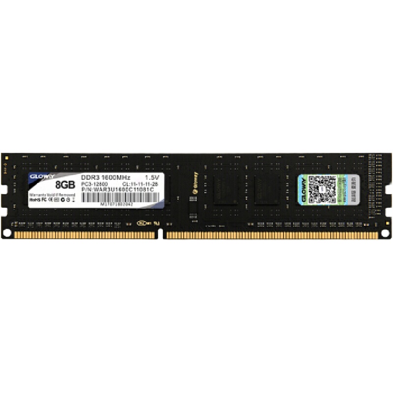 光威（Gloway）8GB DDR3 1600 台式机内存条 战将系列