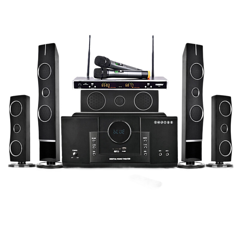 现代 HYUNDAI 家庭影院音响组合KTV套装 模拟5.1音响设备客厅电视家用壁挂落地音箱 H3+万利达W02