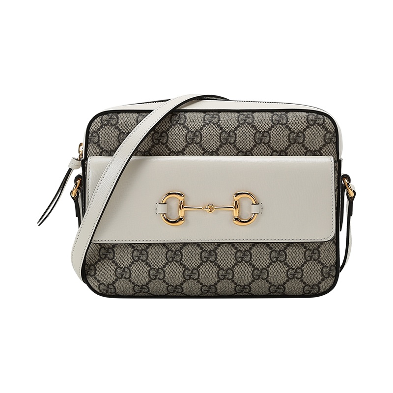 GUCCI 古驰 女士 马衔扣1955系列帆布配皮单肩斜挎包小号 645454 92TCG