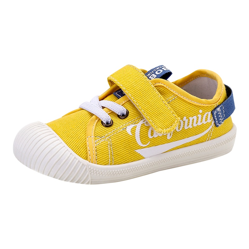 巴布豆童鞋儿童帆布鞋20春季新款小童布鞋男童休闲鞋女童软底板鞋