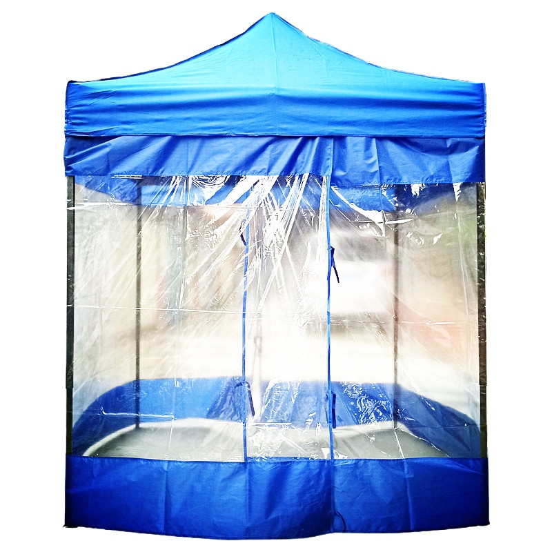 4面 加厚透明围布双拉链开门帐篷