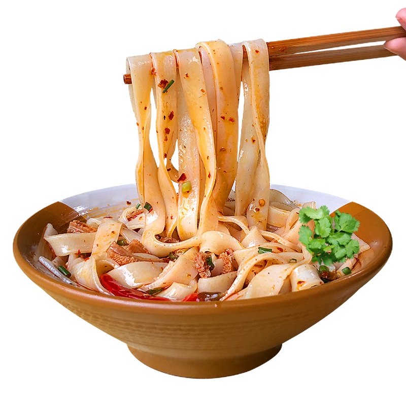 干米粉农家特产小吃宽米粉大米河粉米皮米面干米线羊肉粉