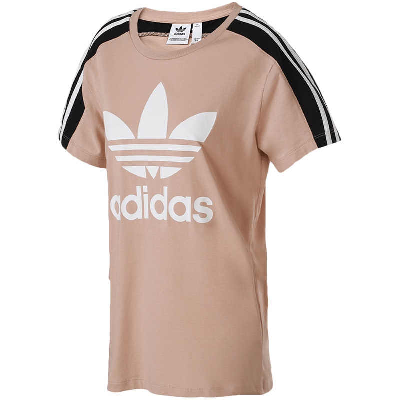 【自营】adidas阿迪达斯三叶草女子短袖T恤休闲运动服CY9934 30 CY9933红色