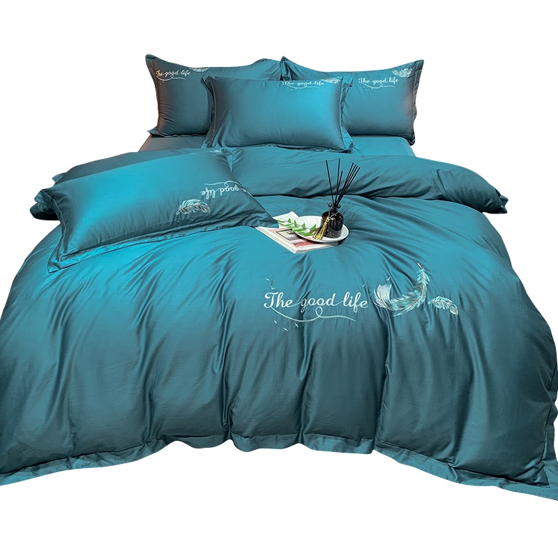宜恋四件套仙羽双人床上用品使用1.8米床