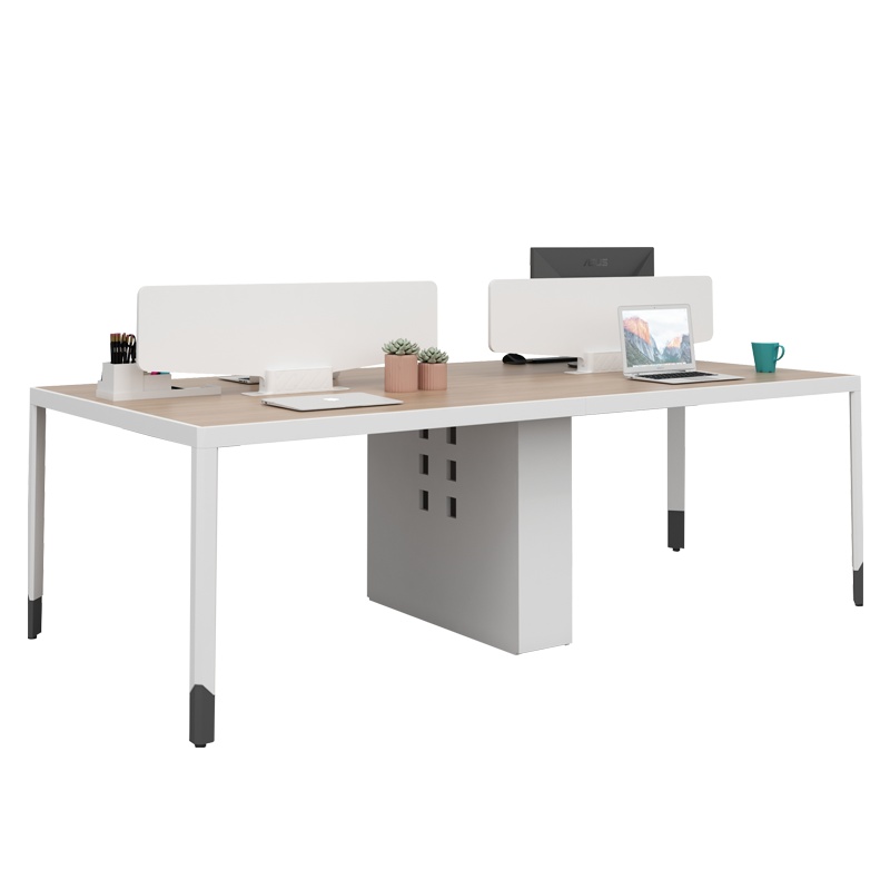 匡大办公桌 现代简约员工桌 2.4米四人位职员桌 KDT-FP688F-4