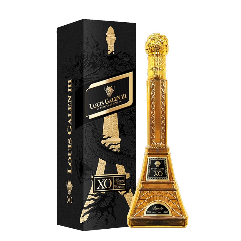 法国进口Louis Galen III Premium Brandy 法国酒庄XO洋酒送礼盒袋子2支[都有货请联系客服]