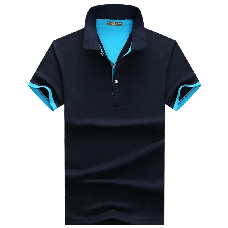 吉普盾夏新款男士休闲短袖纯色POLO衫纯棉翻领T恤衫大码体恤11536