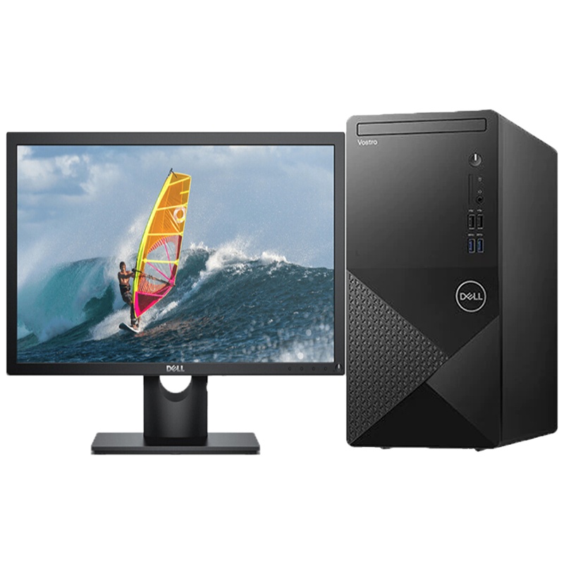 戴尔 成就3000系列 商用家用 台式机电脑 21.5寸定制 i5-10400 8GB 256GB+1T 集显