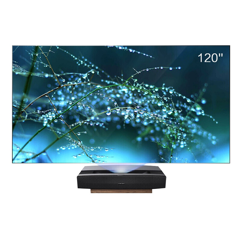 投影仪极米T1 4K激光电视投影仪含无线同屏设备、抗光幕布