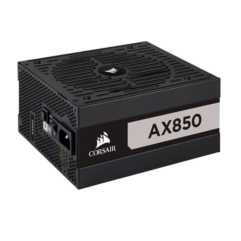 美商海盗船 (USCORSAIR) AX850 钛金认证 额定850W 低噪音 全模组化线材 台式机电源