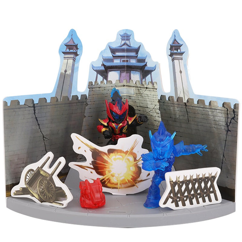 奥迪-铠甲勇士猎铠 猎铠马帅Q-TYPE玩偶场景套装55831