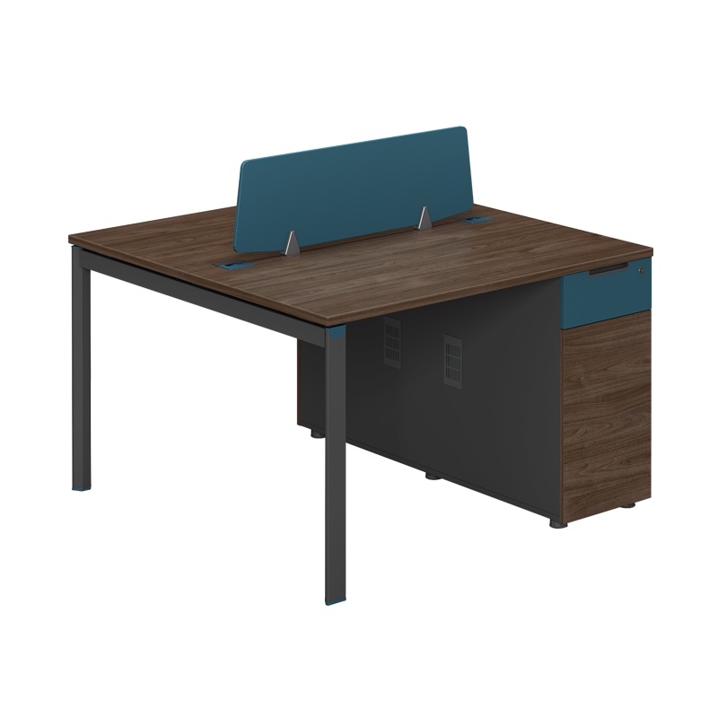 科朔 办公桌职员桌员工桌简约写字台 两人位 屏风办公桌1.2米 KSB1287T