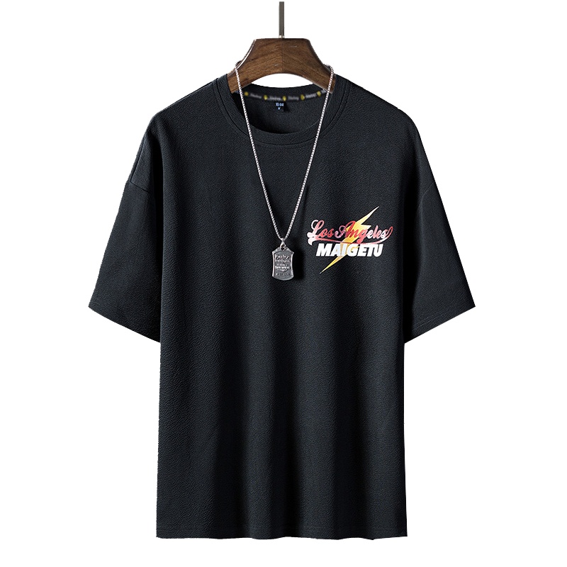 俞兆林(YUZHAOLIN)夏季港风短袖t恤男青少年ins半袖上衣服潮男装打底衫