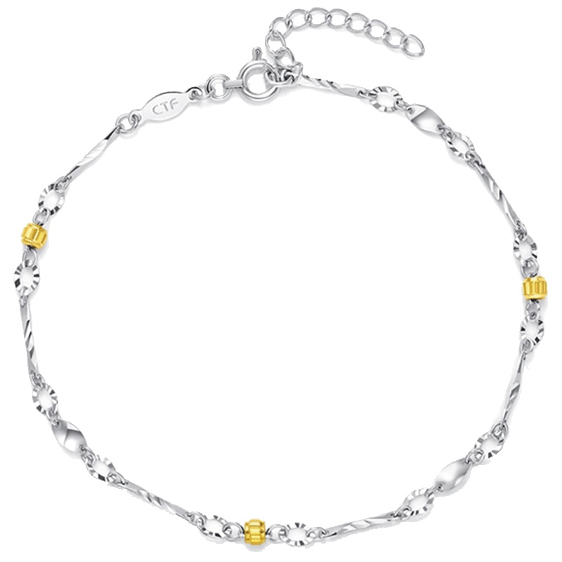 周大福珠宝PT950黄金白金铂金手链PT153826