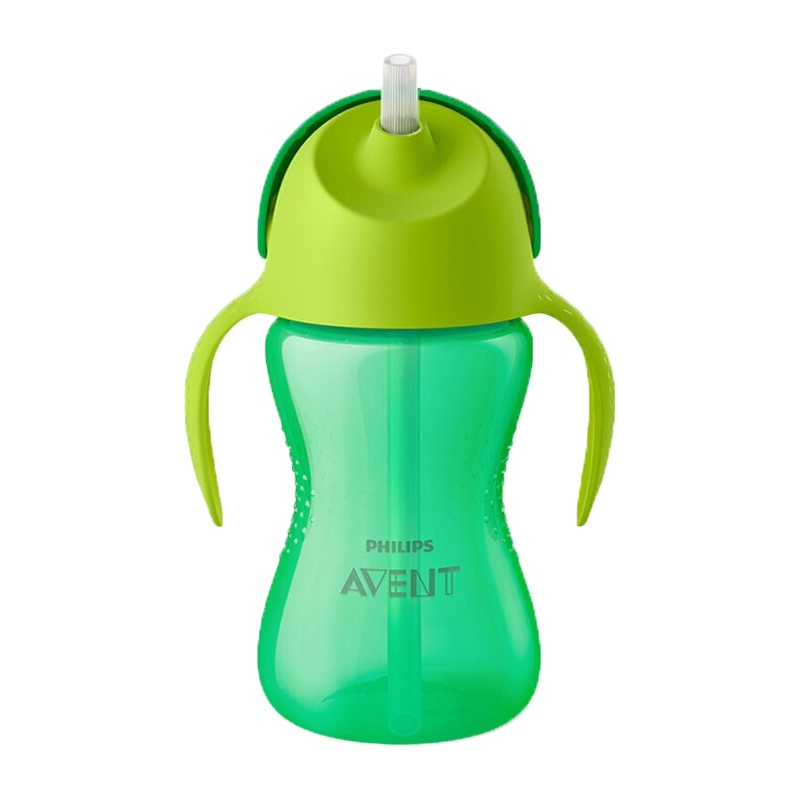 飞利浦新安怡AVENT 水杯 十安士300ml卡通吸管杯绿SCF795/01 PP材质 12个月+