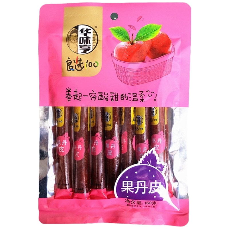 华味亨果丹皮150g*5袋 办公居家休闲零食