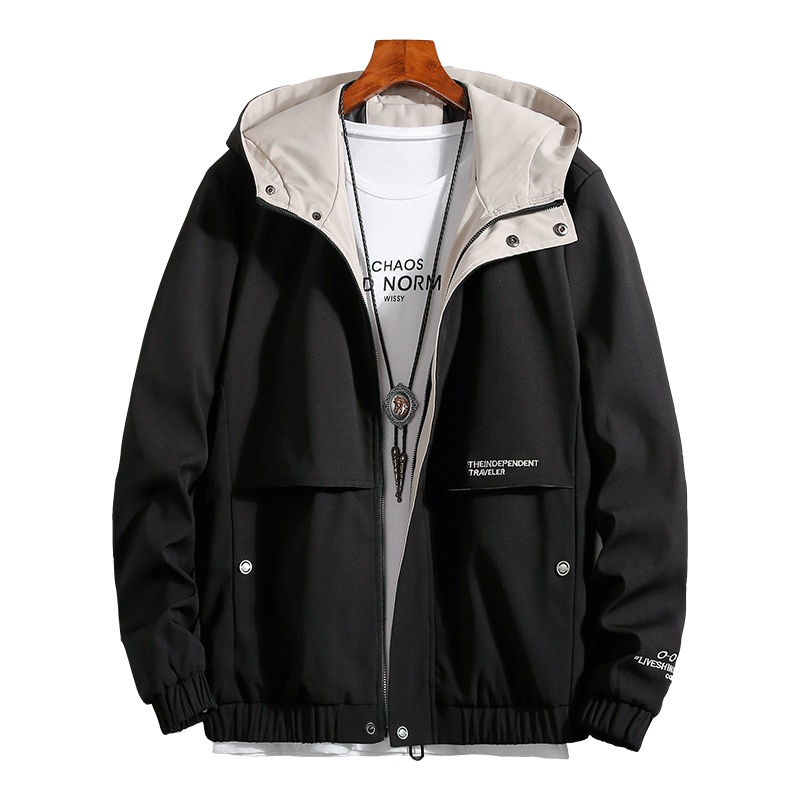 花花公子(PLAYBOY ICON) 男装连帽韩版休闲春季春秋时尚宽松潮男