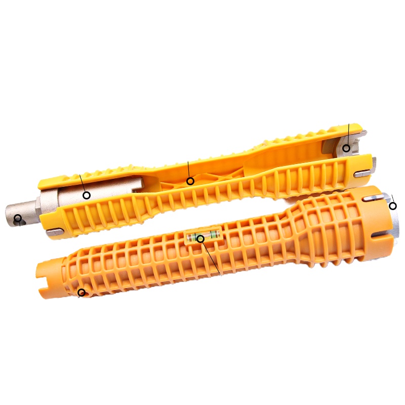 多功能卫浴扳手阿斯卡利家用水龙头水下水管水暖工专用活口扳手工具 带齿卫浴扳手+送生胶带升级款