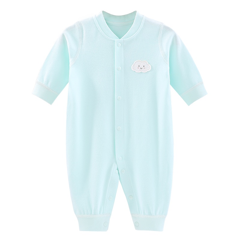 婴儿衣服秋款连体衣哈衣爬服宝宝睡衣新生儿和尚服春秋2件装