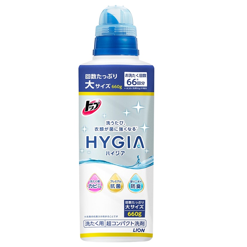 狮王(LION) 纳米乐超浓缩洗衣液 去味除菌无荧光剂 660g