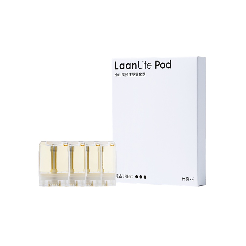 Laan小山岚电子烟陶瓷芯防漏油烟弹 4支装 混合口味
