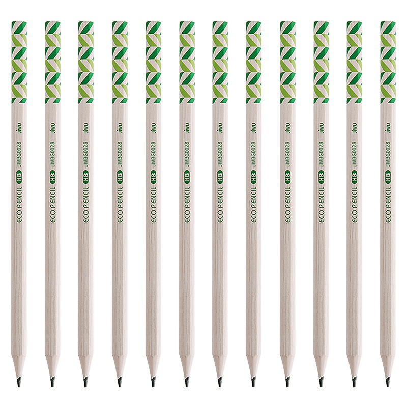 苏宁极物无木铅笔12支装 六角杆学生铅笔 学习办公用品HB铅笔 无木头杆学生铅笔