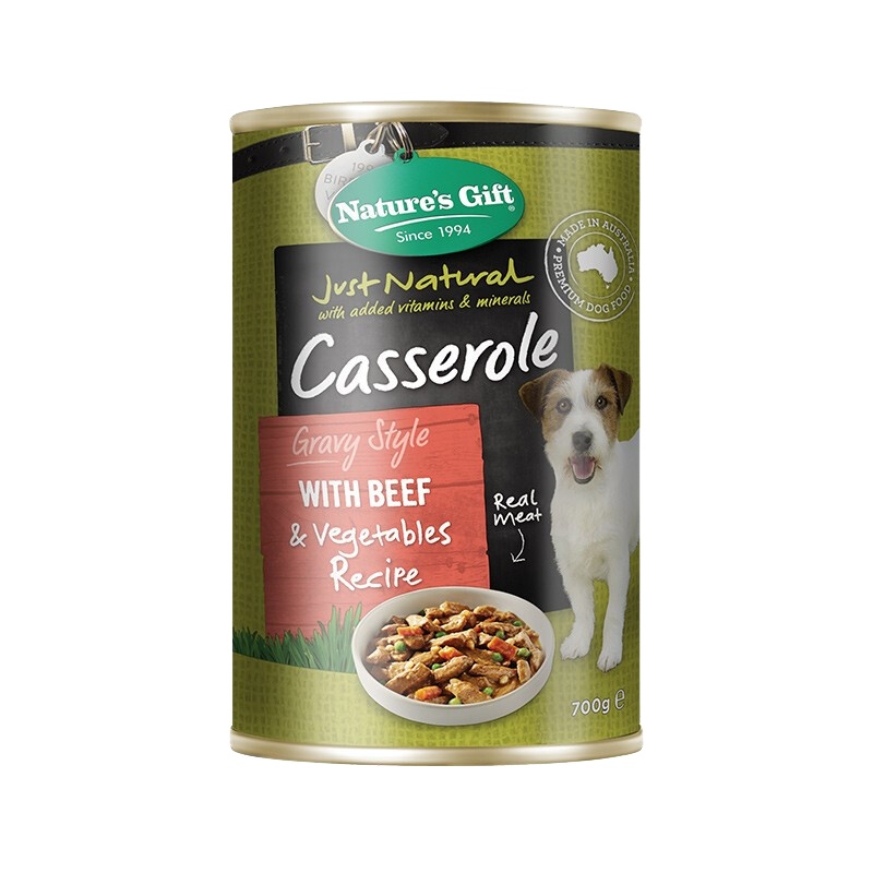 Nature’s Gift 自然馈赠 宠物零食 犬用罐头 含牛肉配方 700gx12