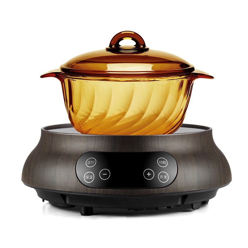 新加坡爱家乐(AKIRA) 电陶炉C6+2.5升微晶锅 电磁炉 触控式家用茶炉 功率调节红外光波加热