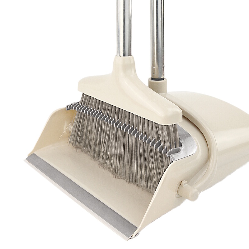 企购优品 可折叠立式防风扫把簸箕套装 标准款2件套(扫把+簸箕)