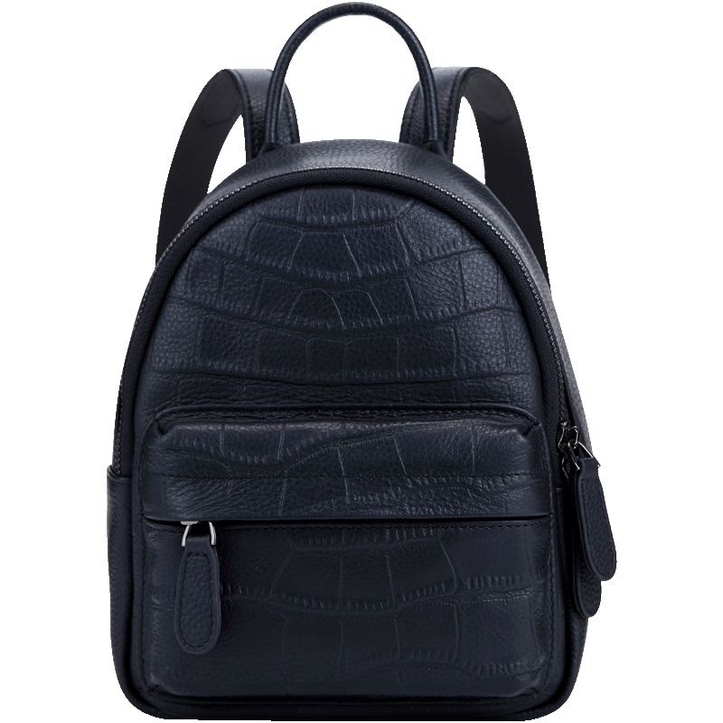 欧米OMI女中包2019新款时尚软皮真皮小背包女双肩百搭大容量书包