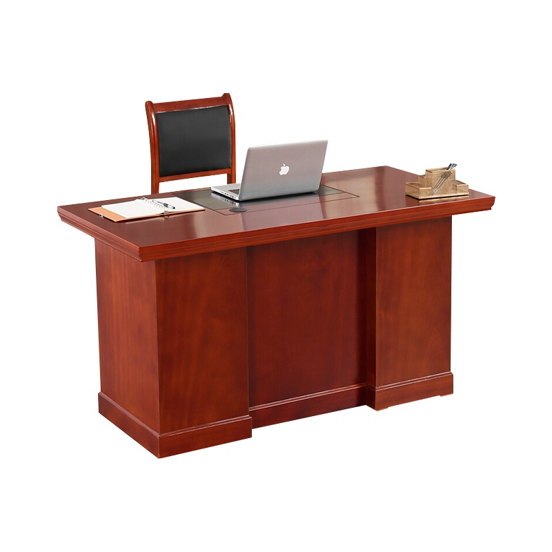 尔迈实木办公桌职员桌书桌电脑桌中式经理桌写字桌1.4m