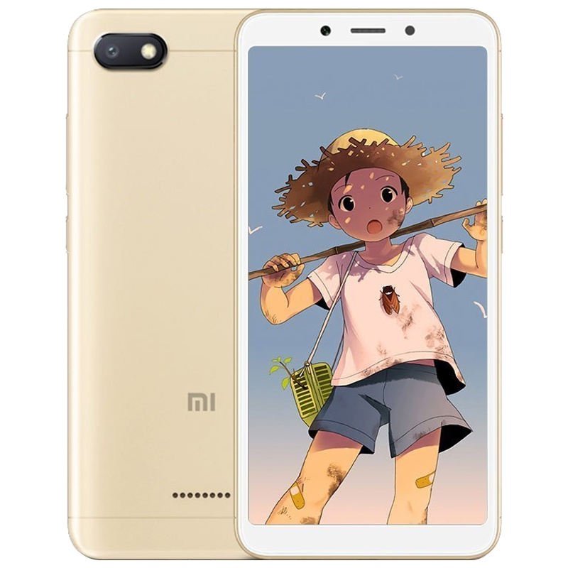 小米 红米6A 流沙金 2GB+16GB 移动全网通版移动联通电信4G手机 双卡双待