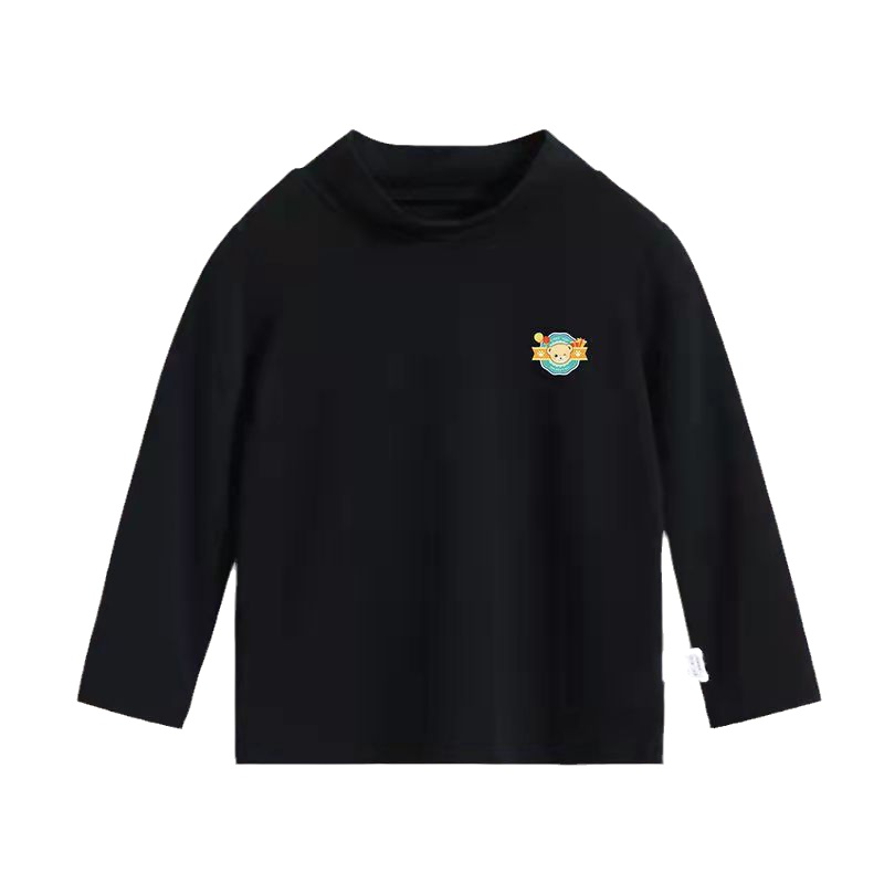 精典泰迪男童打底衫春秋新款儿童洋气长袖t恤宝宝半高领秋装上衣