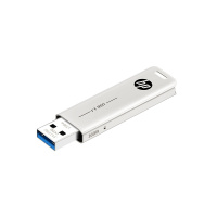 惠普(HP)USB3.1 U盘X796W 64GB 香槟金 可伸缩高速读写电脑车载两用 金属外壳