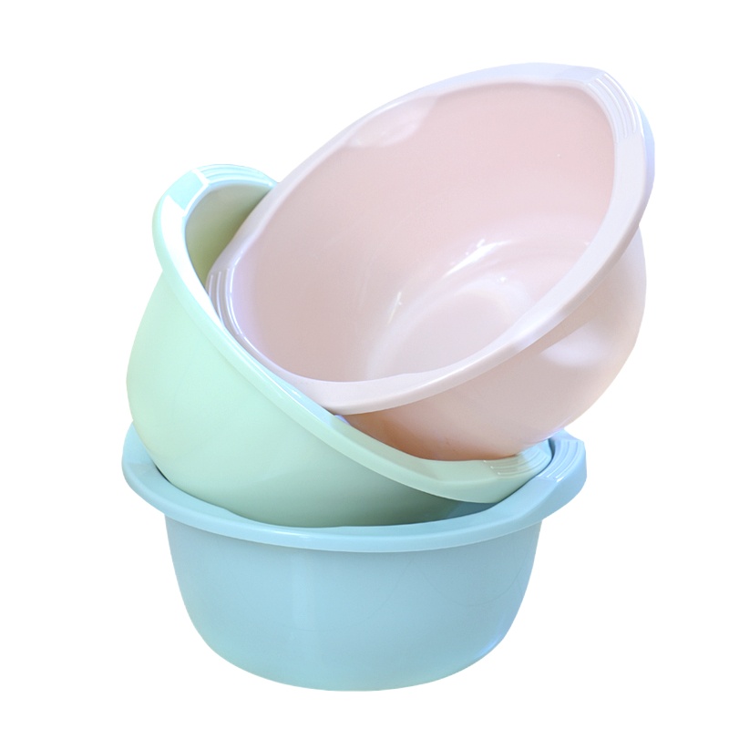 中锐智采 加厚脸盆大号耐摔家用塑料盆36cm 绿