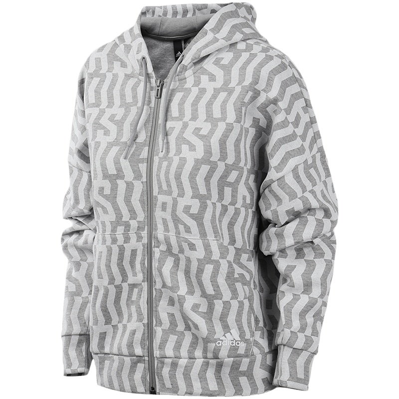 阿迪达斯女服夹克外套连帽开衫休闲运动服FL4225